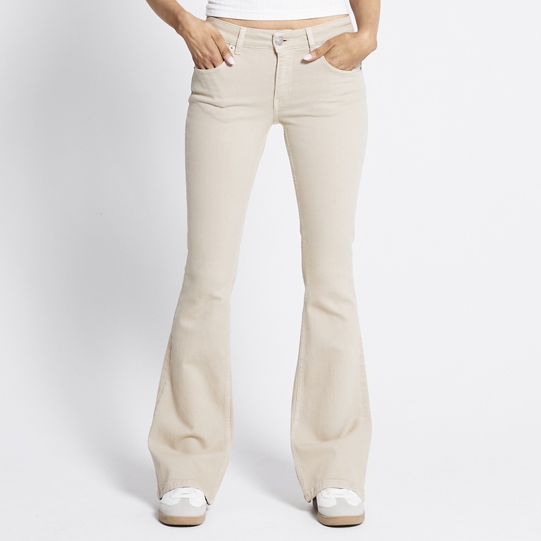 Low waist bootcut jeans "Low Boot" Khaki